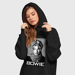 Женское худи-платье Bowie Legend, цвет: черный — фото 2