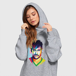 Женское худи-платье Neymar: fun-art, цвет: меланж — фото 2