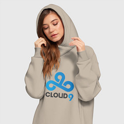 Женское худи-платье Cloud9, цвет: миндальный — фото 2