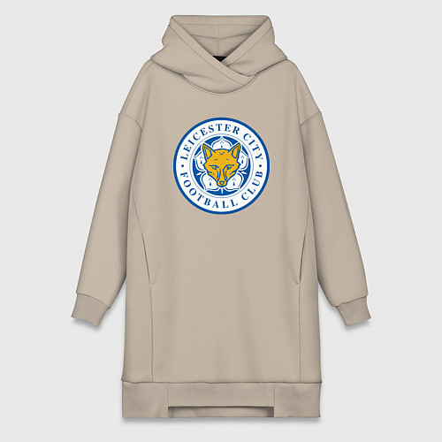 Женская толстовка-платье Leicester City FC / Миндальный – фото 1