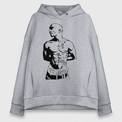 Женское худи оверсайз 2pac