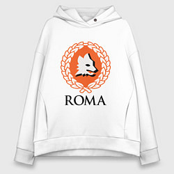 Толстовка оверсайз женская Roma, цвет: белый