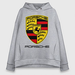 Толстовка оверсайз женская Porsche Stuttgart, цвет: меланж