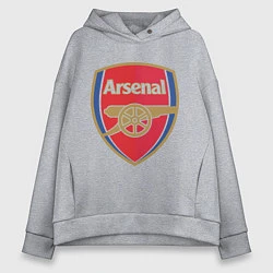 Толстовка оверсайз женская Arsenal FC, цвет: меланж