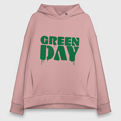 Толстовка оверсайз женская Green Day, цвет: пыльно-розовый