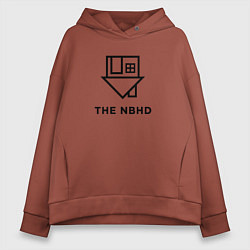 Толстовка оверсайз женская The NBHD, цвет: кирпичный