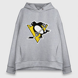 Женское худи оверсайз Pittsburgh Penguins