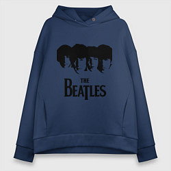 Женское худи оверсайз The Beatles: Faces