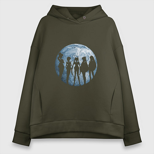 Женское худи оверсайз Войны в матросках / Хаки – фото 1