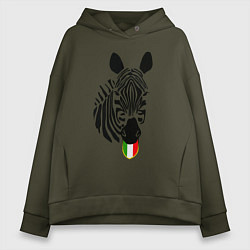 Женское худи оверсайз Juventus Zebra