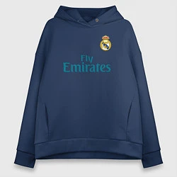 Толстовка оверсайз женская Real Madrid: Ronaldo 07, цвет: тёмно-синий