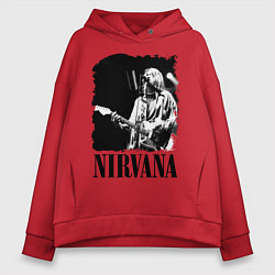 Женское худи оверсайз Black Nirvana