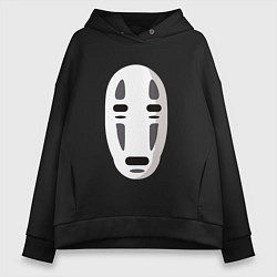 Толстовка оверсайз женская Безликий Бог Каонаси, цвет: черный