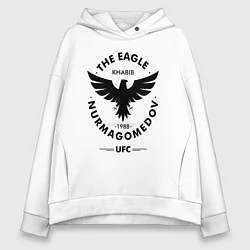 Толстовка оверсайз женская The Eagle: Khabib UFC, цвет: белый