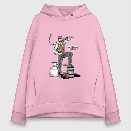 Женское худи оверсайз Бутлегер / Светло-розовый – фото 1