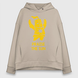 Толстовка оверсайз женская Praise the Sun, цвет: миндальный