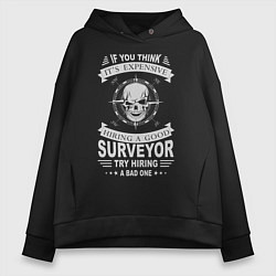 Толстовка оверсайз женская It's Expensive Surveyor, цвет: черный