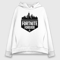 Толстовка оверсайз женская Fortnite Forever, цвет: белый