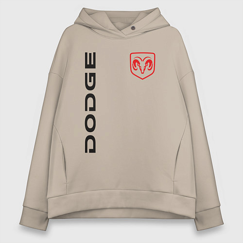 Женское худи оверсайз Dodge Style / Миндальный – фото 1