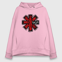 Толстовка оверсайз женская Red Hot Chili Peppers, цвет: светло-розовый