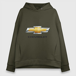 Женское худи оверсайз Chevrolet логотип