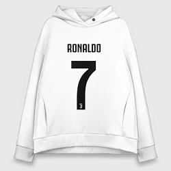 Толстовка оверсайз женская RONALDO 7, цвет: белый