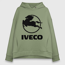 Толстовка оверсайз женская Iveco, цвет: авокадо