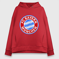 Толстовка оверсайз женская Bayern Munchen FC, цвет: красный
