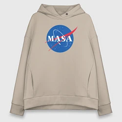 Толстовка оверсайз женская NASA: Masa, цвет: миндальный