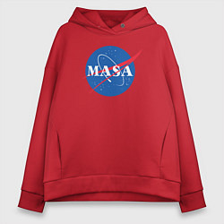 Толстовка оверсайз женская NASA: Masa, цвет: красный
