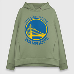 Толстовка оверсайз женская Golden state Warriors, цвет: авокадо