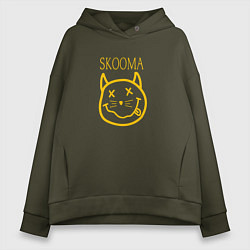 Толстовка оверсайз женская TES: Skooma, цвет: хаки