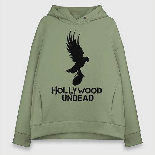 Женское худи оверсайз Hollywood Undead / Авокадо – фото 1