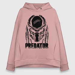 Толстовка оверсайз женская Predator Mask, цвет: пыльно-розовый