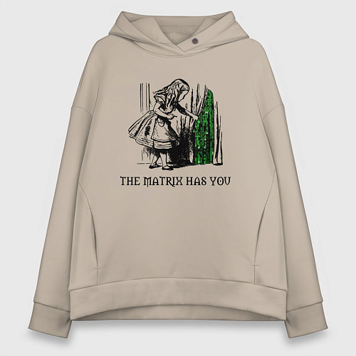 Женское худи оверсайз Matrix Alice / Миндальный – фото 1