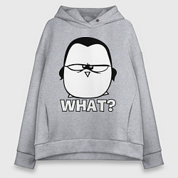 Женское худи оверсайз What?
