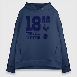 Толстовка оверсайз женская FC Tottenham 1882, цвет: тёмно-синий