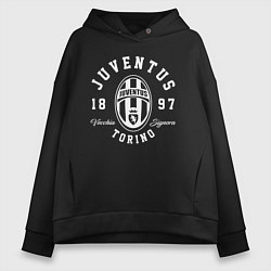 Толстовка оверсайз женская Juventus 1897: Torino, цвет: черный