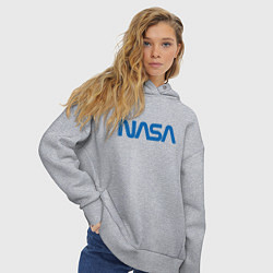 Толстовка оверсайз женская NASA, цвет: меланж — фото 2