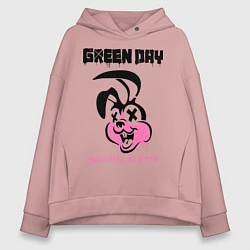 Толстовка оверсайз женская Green Day: Awesome as FCK, цвет: пыльно-розовый