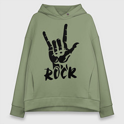 Женское худи оверсайз Real Rock