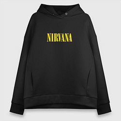 Женское худи оверсайз Nirvana Нирвана Логотип