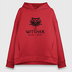 Толстовка оверсайз женская THE WITCHER 3:WILD HUNT, цвет: красный