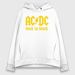 Женское худи оверсайз ACDC BACK IN BLACK