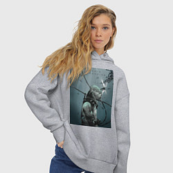 Толстовка оверсайз женская Death Stranding, цвет: меланж — фото 2