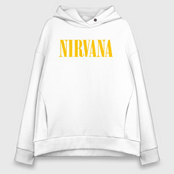 Толстовка оверсайз женская NIRVANA, цвет: белый