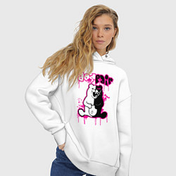 Толстовка оверсайз женская MONOKUMA, цвет: белый — фото 2