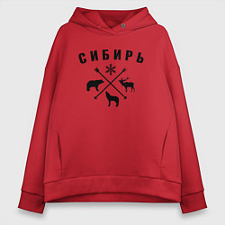 Женское худи оверсайз Сибирь