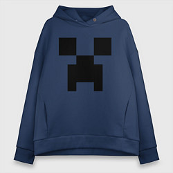Толстовка оверсайз женская Minecraft, цвет: тёмно-синий