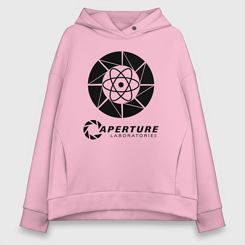 Женское худи оверсайз PORTAL / Светло-розовый – фото 1